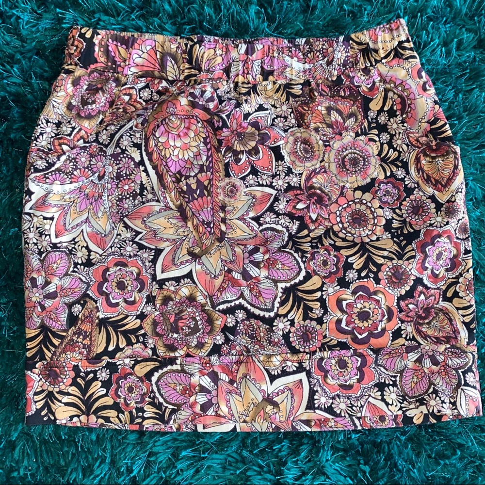 Floral Mini Skirt